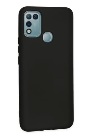 İnfinix Hot 10 Play Kılıf Nano içi Kadife Silikon - Siyah