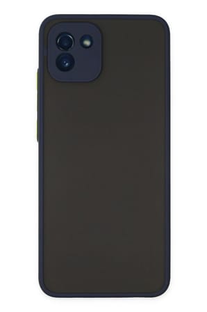 Samsung Galaxy A03 Kılıf Montreal Silikon Kapak - Lacivert