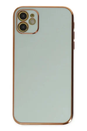 iPhone 12 Kılıf Volet Silikon - Açık Yeşil