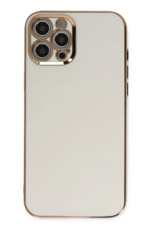 iPhone 12 Pro Kılıf Volet Silikon - Beyaz