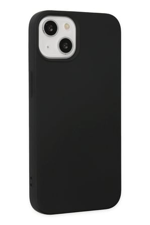 iPhone 14 Plus Kılıf Nano içi Kadife Silikon - Siyah