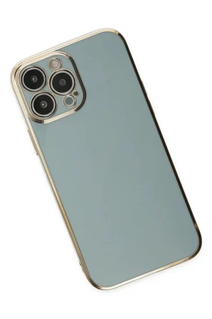 iPhone 14 Pro Max Kılıf Volet Silikon - Açık Yeşil