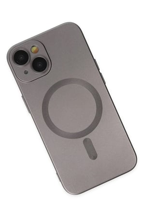 iPhone 14 Plus Kılıf Moshi Lens Magneticsafe Silikon - Füme
