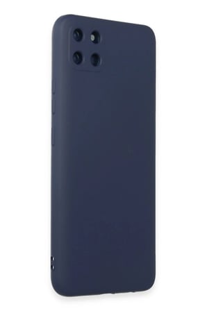 Realme C11 Kılıf Nano içi Kadife Silikon - Lacivert