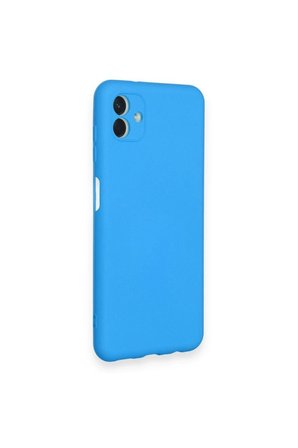 Samsung Galaxy A04 Kılıf Nano içi Kadife Silikon - Mavi