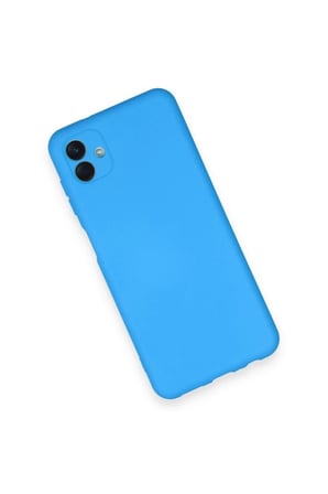 Samsung Galaxy A04 Kılıf Nano içi Kadife Silikon - Mavi