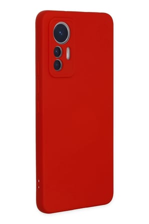 Mi 12 Lite Kılıf Nano içi Kadife Silikon - Kırmızı
