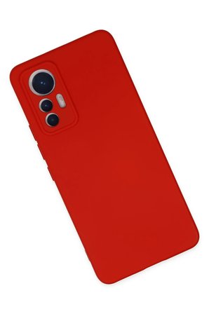 Mi 12 Lite Kılıf Nano içi Kadife Silikon - Kırmızı