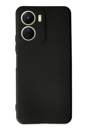 Vivo Y16 Kılıf First Silikon - Siyah
