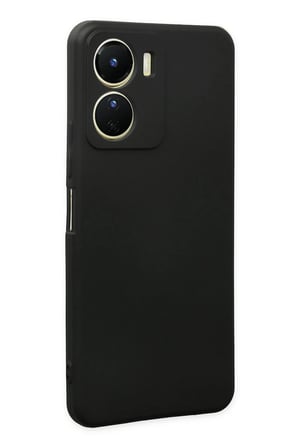 Vivo Y16 Kılıf First Silikon - Siyah