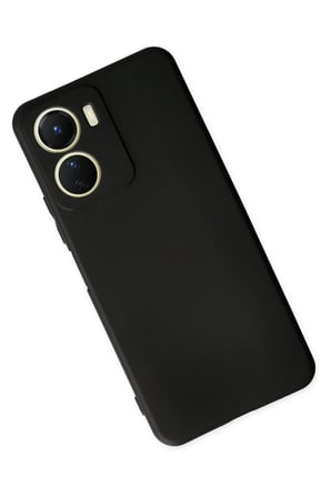 Vivo Y16 Kılıf First Silikon - Siyah