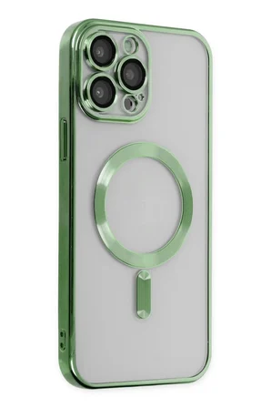 iPhone 13 Pro Kılıf Kross Magneticsafe Kapak - Koyu Yeşil