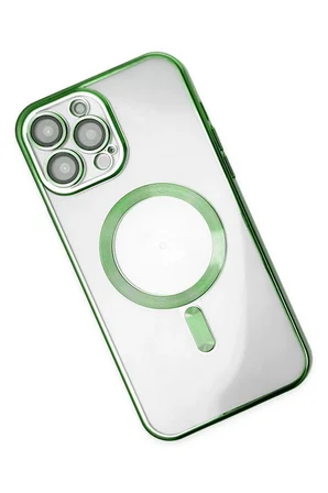 iPhone 13 Pro Kılıf Kross Magneticsafe Kapak - Koyu Yeşil