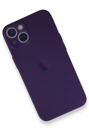 iPhone 14 Plus Kılıf PP Ultra İnce Kapak - Mor