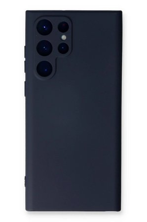 Samsung Galaxy S23 Ultra Kılıf Nano içi Kadife Silikon - Lacivert