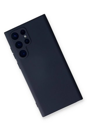 Samsung Galaxy S23 Ultra Kılıf Nano içi Kadife Silikon - Lacivert