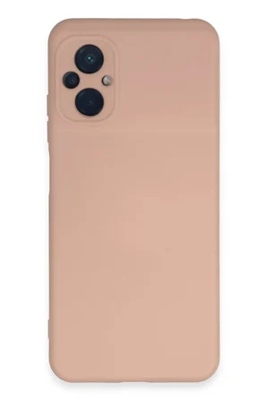 Poco M5 Kılıf Nano içi Kadife Silikon - Pudra