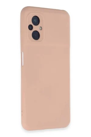Poco M5 Kılıf Nano içi Kadife Silikon - Pudra