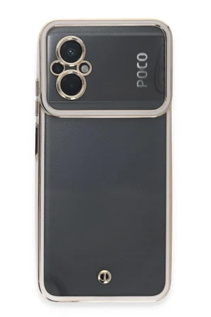 Poco M5 Kılıf Liva Lens Silikon - Beyaz