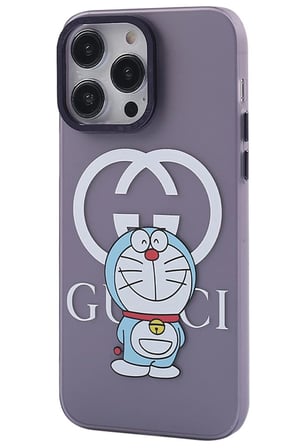 iPhone 14 Pro Kılıf  Desenli Kapak -  Mor - 3
