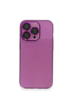 iPhone 14 Pro Max Kılıf Armada Lensli Kapak - Mor