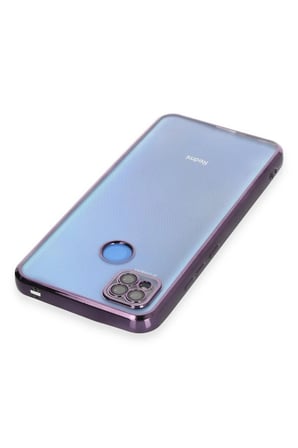 Redmi 9C Kılıf  Lensli Silikon - Mor