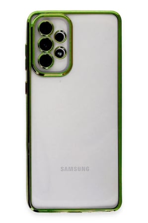 Samsung Galaxy A73 5G Kılıf  Lensli Silikon - Yeşil