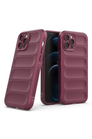 iPhone 12 Pro Kılıf Optimum Silikon - Bordo
