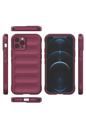iPhone 12 Pro Kılıf Optimum Silikon - Bordo