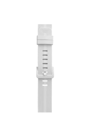 Watch 38mm KR408 Çizgili Silikon Kordon - Beyaz