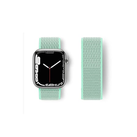 Watch 42mm Hasırlı Cırtcırtlı Kordon - Turkuaz