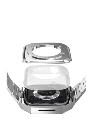 Watch 45mm Metal Petek Kasalı Kordon - Gümüş