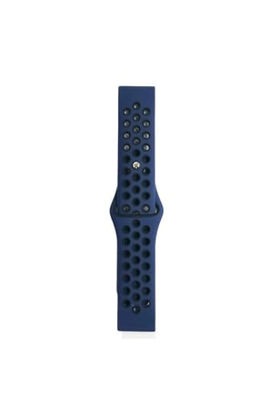 Watch 20mm Spor Delikli Kordon - Lacivert-Siyah