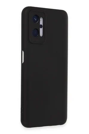 Realme 9i 4G Kılıf Nano içi Kadife Silikon - Siyah