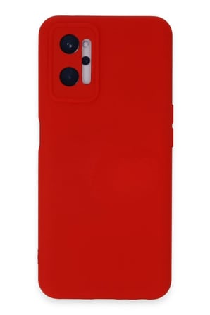 Realme 9i 4G Kılıf Nano içi Kadife Silikon - Kırmızı