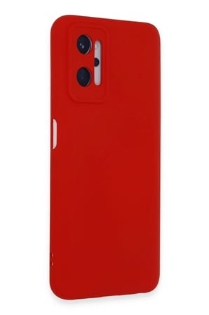 Realme 9i 4G Kılıf Nano içi Kadife Silikon - Kırmızı