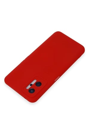 Realme 9i 4G Kılıf Nano içi Kadife Silikon - Kırmızı