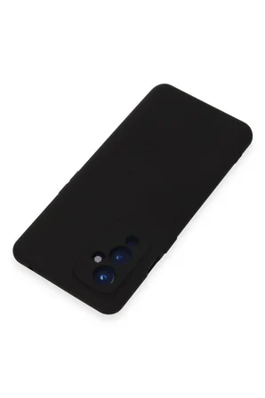 One Plus 9 Kılıf Nano içi Kadife Silikon - Siyah