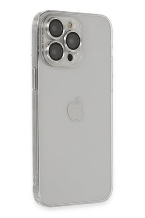 iPhone 13 Pro Max Kılıf Luko Lens Silikon - Gümüş