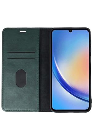 Samsung Galaxy A24 4G Kılıf Trend S Plus Kapaklı Kılıf - Yeşil