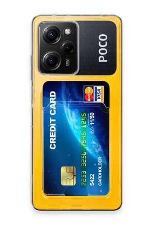 Poco X5 Pro 5G Kılıf Kart Şeffaf Silikon - Şeffaf