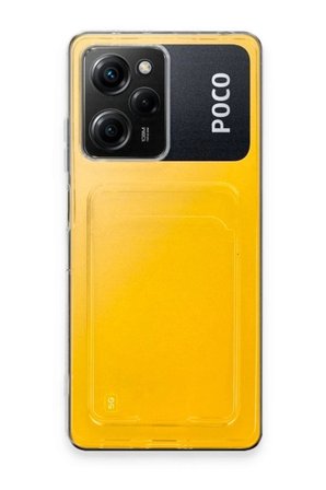 Poco X5 Pro 5G Kılıf Kart Şeffaf Silikon - Şeffaf