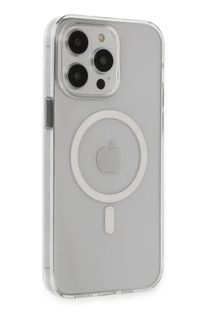 iPhone 14 Pro Max Kılıf Tron Şeffaf Magsafe Kapak - Şeffaf