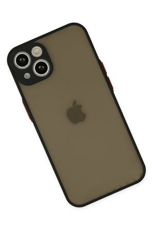 iPhone 15 Kılıf Montreal Silikon Kapak - Siyah