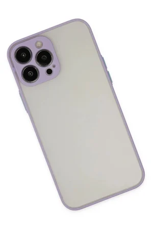 iPhone 15 Pro Max Kılıf Montreal Silikon Kapak - Mor