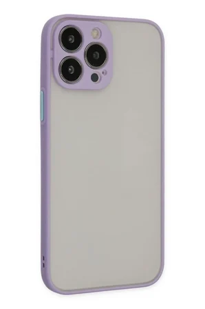 iPhone 15 Pro Max Kılıf Montreal Silikon Kapak - Mor