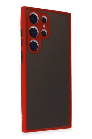 Samsung Galaxy S24 Ultra Kılıf Montreal Silikon Kapak - Kırmızı