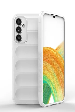 Samsung Galaxy A05S Kılıf Optimum Silikon - Krem