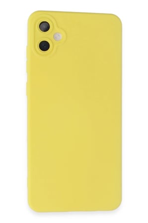 Samsung Galaxy A05 Kılıf Nano içi Kadife Silikon - Sarı