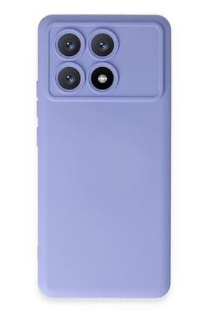 Poco X6 Pro Kılıf Nano içi Kadife Silikon - Lila